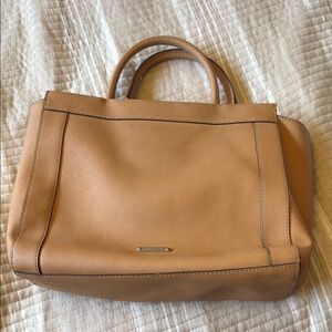 Elegant Tan Leather Tote Bag